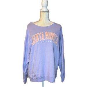 ⭐️Hollister Purple Santa Monica California Sweatshirt